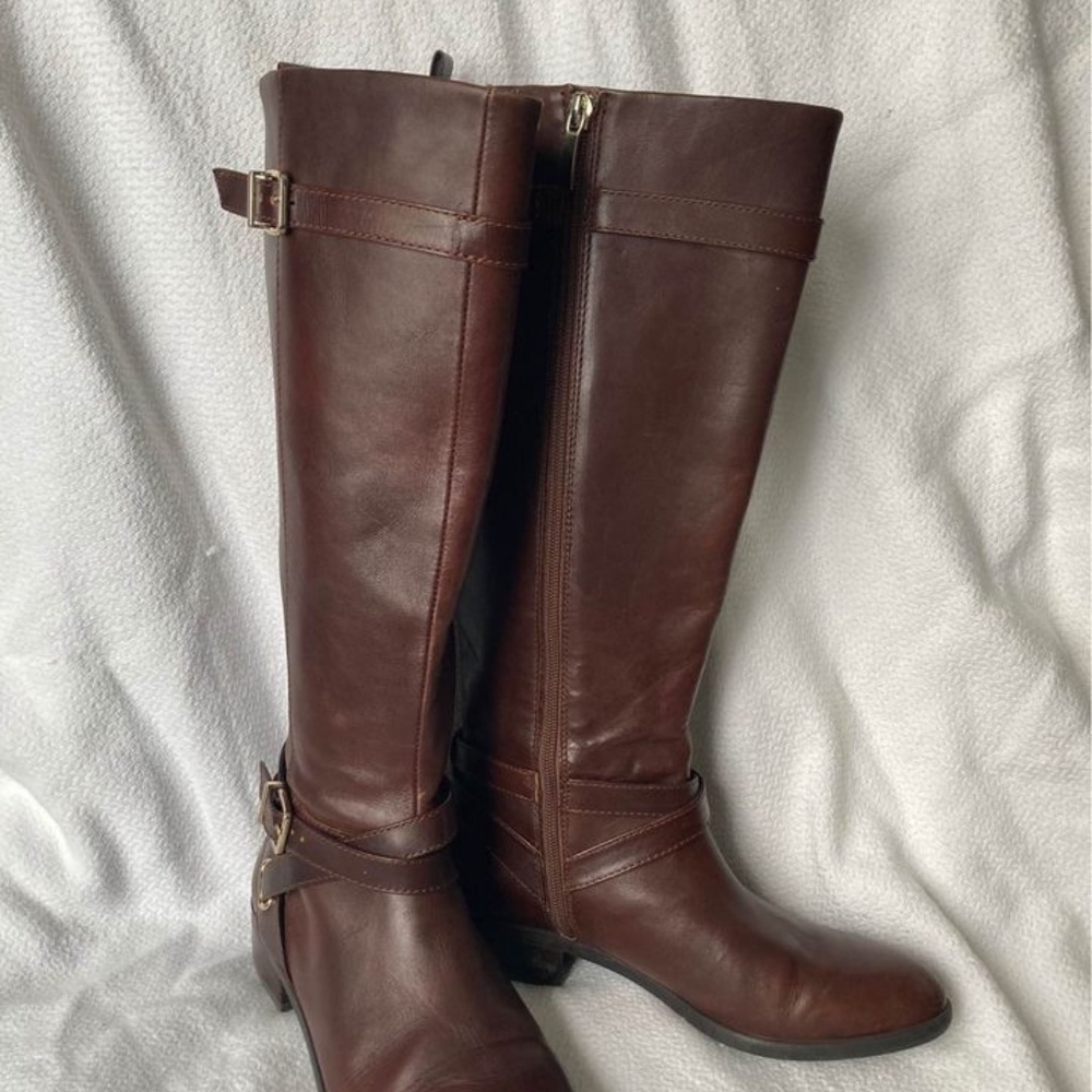 Brown Leather Riding Boots, size 7
